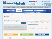 Tablet Screenshot of mannainfotech.com